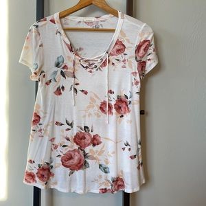 Drawstring Flowy Top